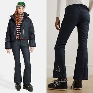 NWT PERFECT MOMENT x DL1961 Aurora Flared Denim Ski Pants - Women's Size Small